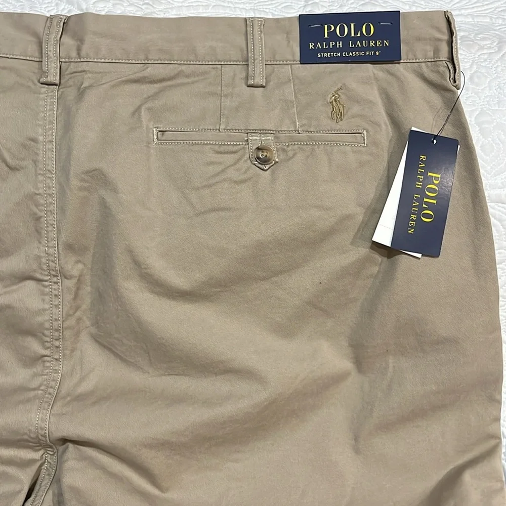 Polo Ralph Lauren stretch classic‎ fit 9” shorts, size 44B, NWT